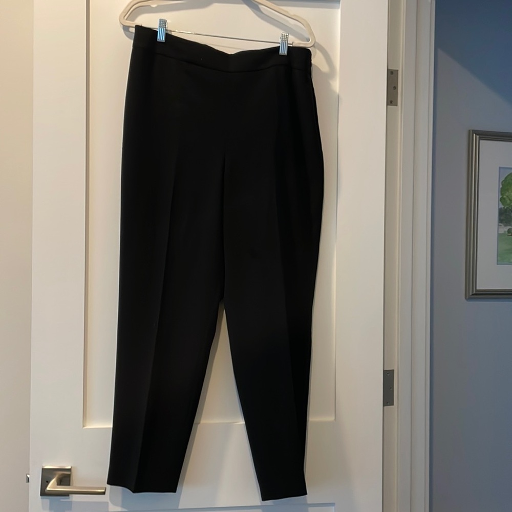 Talbots Black Easy Travel Ankle Pants -size 14